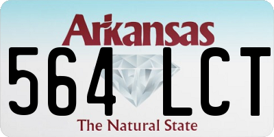 AR license plate 564LCT