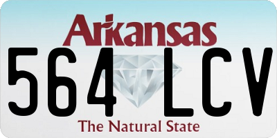 AR license plate 564LCV