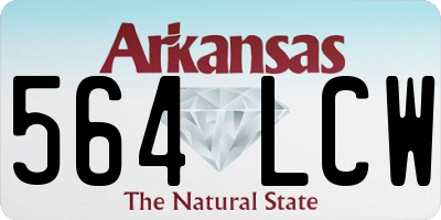 AR license plate 564LCW