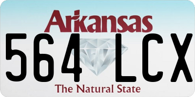 AR license plate 564LCX