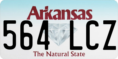AR license plate 564LCZ