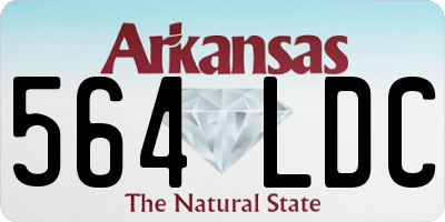 AR license plate 564LDC