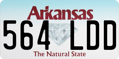 AR license plate 564LDD