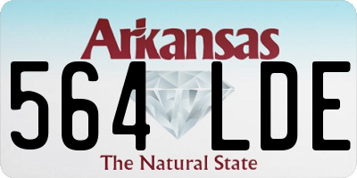 AR license plate 564LDE