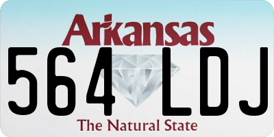 AR license plate 564LDJ