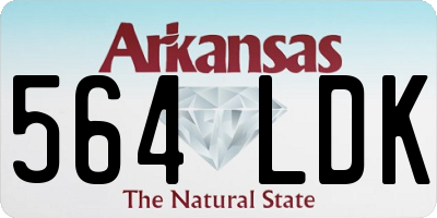 AR license plate 564LDK