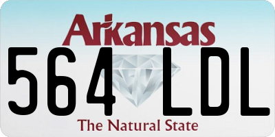 AR license plate 564LDL