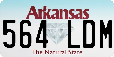 AR license plate 564LDM