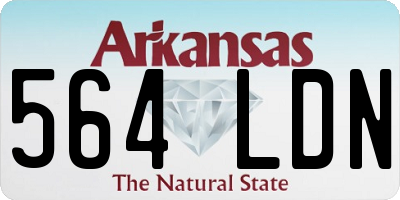 AR license plate 564LDN