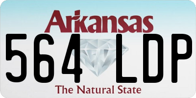 AR license plate 564LDP
