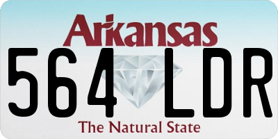 AR license plate 564LDR