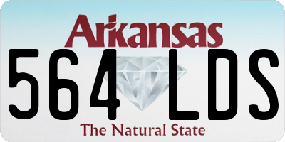 AR license plate 564LDS