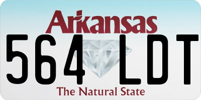 AR license plate 564LDT