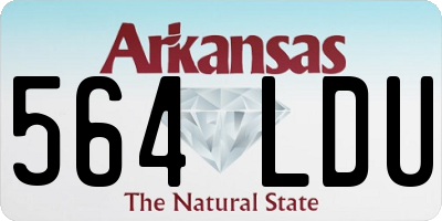 AR license plate 564LDU