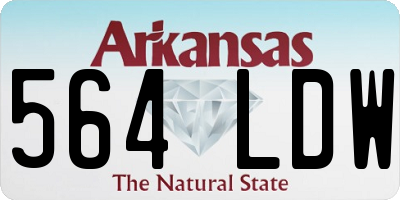 AR license plate 564LDW