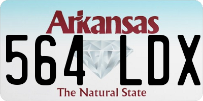 AR license plate 564LDX