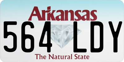 AR license plate 564LDY