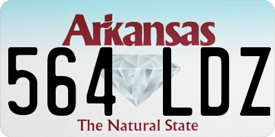 AR license plate 564LDZ