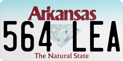 AR license plate 564LEA