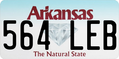 AR license plate 564LEB