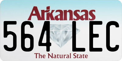 AR license plate 564LEC