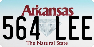 AR license plate 564LEE