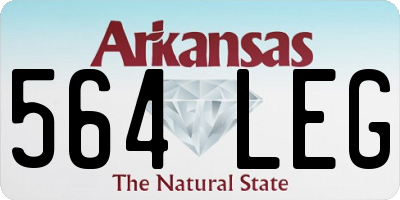 AR license plate 564LEG