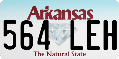 AR license plate 564LEH