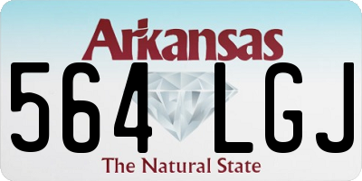 AR license plate 564LGJ