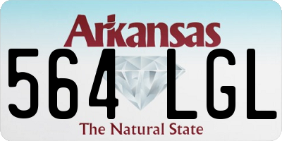 AR license plate 564LGL