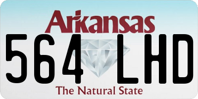 AR license plate 564LHD