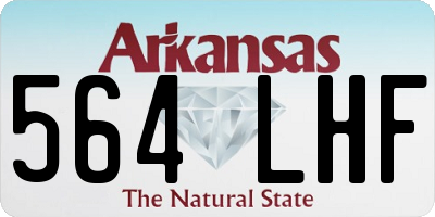 AR license plate 564LHF