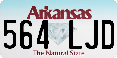 AR license plate 564LJD