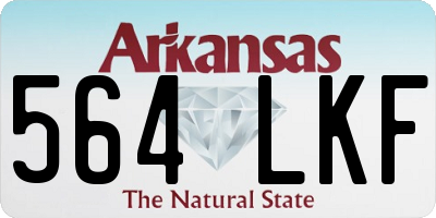 AR license plate 564LKF