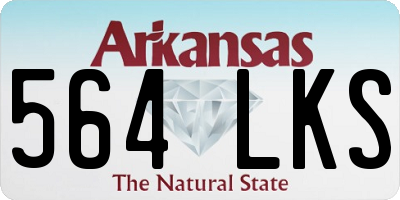 AR license plate 564LKS