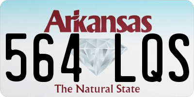 AR license plate 564LQS