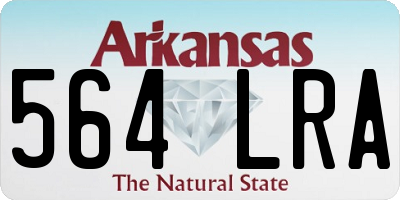 AR license plate 564LRA
