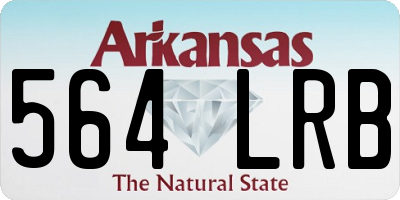 AR license plate 564LRB