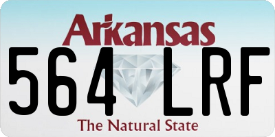 AR license plate 564LRF