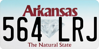 AR license plate 564LRJ