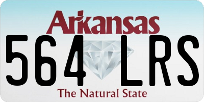 AR license plate 564LRS