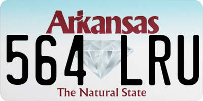 AR license plate 564LRU