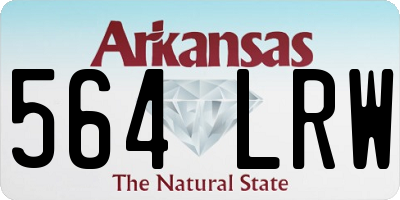AR license plate 564LRW