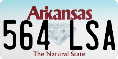 AR license plate 564LSA