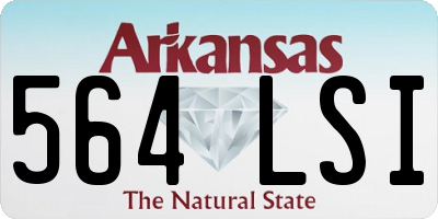 AR license plate 564LSI