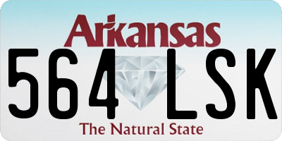 AR license plate 564LSK