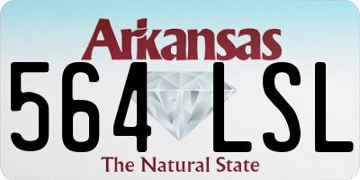 AR license plate 564LSL
