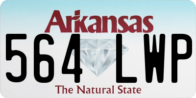 AR license plate 564LWP
