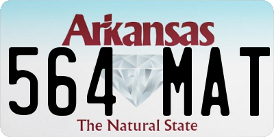 AR license plate 564MAT