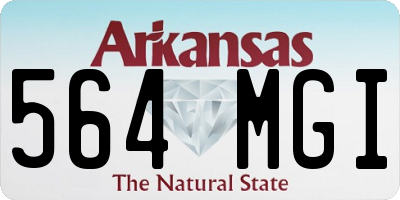 AR license plate 564MGI